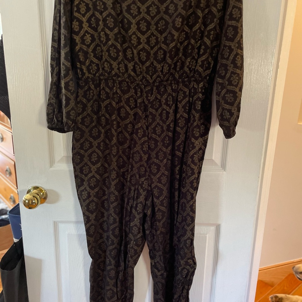 Black and gold jumpsuit